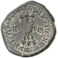 Semis - Augustus MVN AVGVSTA BILB M SEMP TIBERI L LICI VARO II VIR