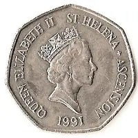 50 Pence - Elizabeth II 3rd portrait