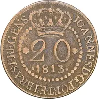 20 Réis - João Prince Regent Rio de Janeiro mint
