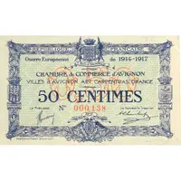50 Centimes - Chambres de Commerce d'Avignon