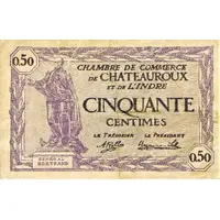50 Centimes - Chambre de Commerce de Châteauroux 36