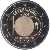 2 Euro - Henri I Feierstëppler - hologram version