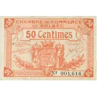 50 centimes - Chambre de Commerce de Bolbec [76]