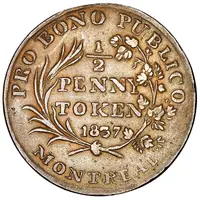 1/2 Penny / 1 Sou City Bank