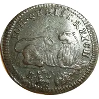 Rechenpfennig - Louis XVI and lion Iohann Christian Reich