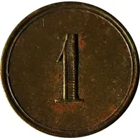 1 Krone - Consumption token for employees of the Südbahn Maribor / Marburg an der Drau