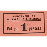 1 Peseta El Palau d'Anglesola