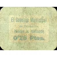 0.25 Pesetas Benigánim