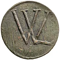 Copper coin - Leopold I, Nagybánya mining issue