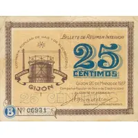 25 Céntimos Gijón, Compañía Popular de Gas y de Electricidad