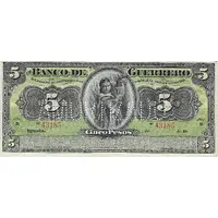 5 Pesos El Banco de Guerrero