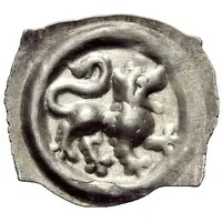 Pfennig 'Vierzipfliger Löwenpfennig'