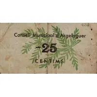 25 Céntimos Argelaguer