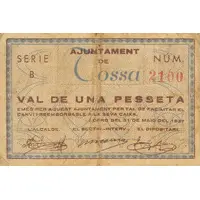 1 Peseta Tossa