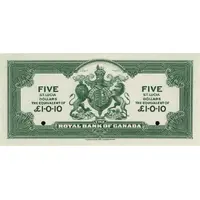 5 Dollars / 1 Pound and 10 Pence Royal Bank of Canada