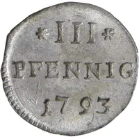 3 Pfennig - Frederick August III
