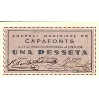 1 Peseta Capafonts
