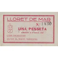 1 Peseta Lloret de Mar