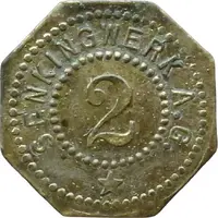 2 Pfennigs - Hildesheim Senkingwerk A.G.
