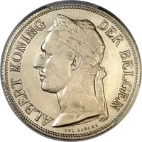1 Franc - Albert I Essai, French text