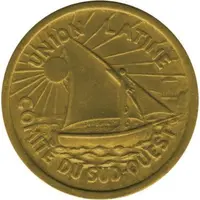 10 Centimes - Comité Régional - Toulouse [31] Brass