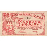 1 Peseta Baronia de Rialb