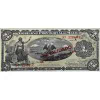 1 Peso Gobierno Provisional de Mexico