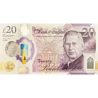 20 Pounds - Charles III JMW Turner, polymer