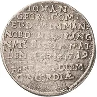 1 Groschen - John George II Sterbegroschen, Death