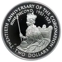 2 Dollars - Elizabeth II Coronation