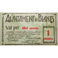 1 Peseta Blanes