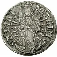 1 Ferding - Wolter von Plettenberg and Jasper Linde Riga, curved shield, child to the left