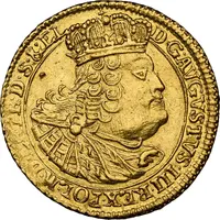 Szóstak gdański - August III Sas Gdańsk, Pattern