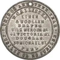 Medal - Victoria William Callister, Douglas and Peel