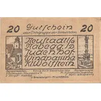 20 Heller Neustadtl an der Donau, Nabegg, Judenhof, Windpassing, Klein Wolfstein