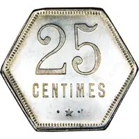 25 Centimes French Overseas Department