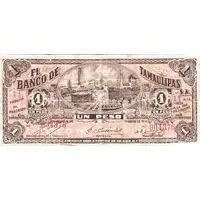 1 Peso El Banco de Tamaulipas