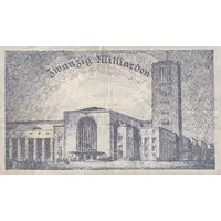 20 000 000 000 Mark Reichsbahndirektion