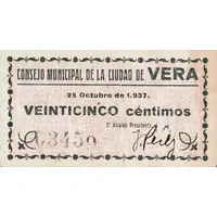 25 Céntimos Vera