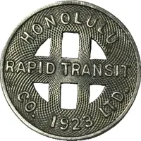 1/2 Fare - Honolulu Rapid Transit Co. Honolulu, Hawaii