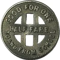 1/2 Fare - Honolulu Rapid Transit Co. Honolulu, Hawaii