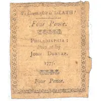 4 Pence Commonwealth of Pennsylvania