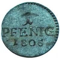 1 Pfennig - Charles Frederick William