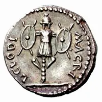 Denarius L CLODI MACRI, Roma