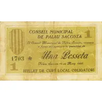 1 Peseta Palau-sacosta