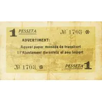1 Peseta Palau-sacosta