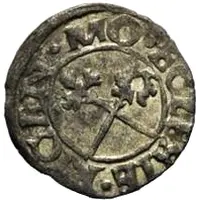 1 Schilling - Thomas Schöning Koknese, fancy cross, bumpy top and smooth bottom