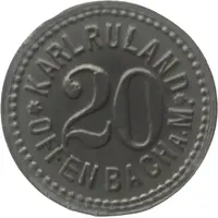 20 Pfennig - Offenbach Karl Ruland
