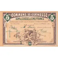 5 Francs Commune de Cornesse