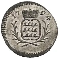 1/2 Kreuzer - Louis Eugen